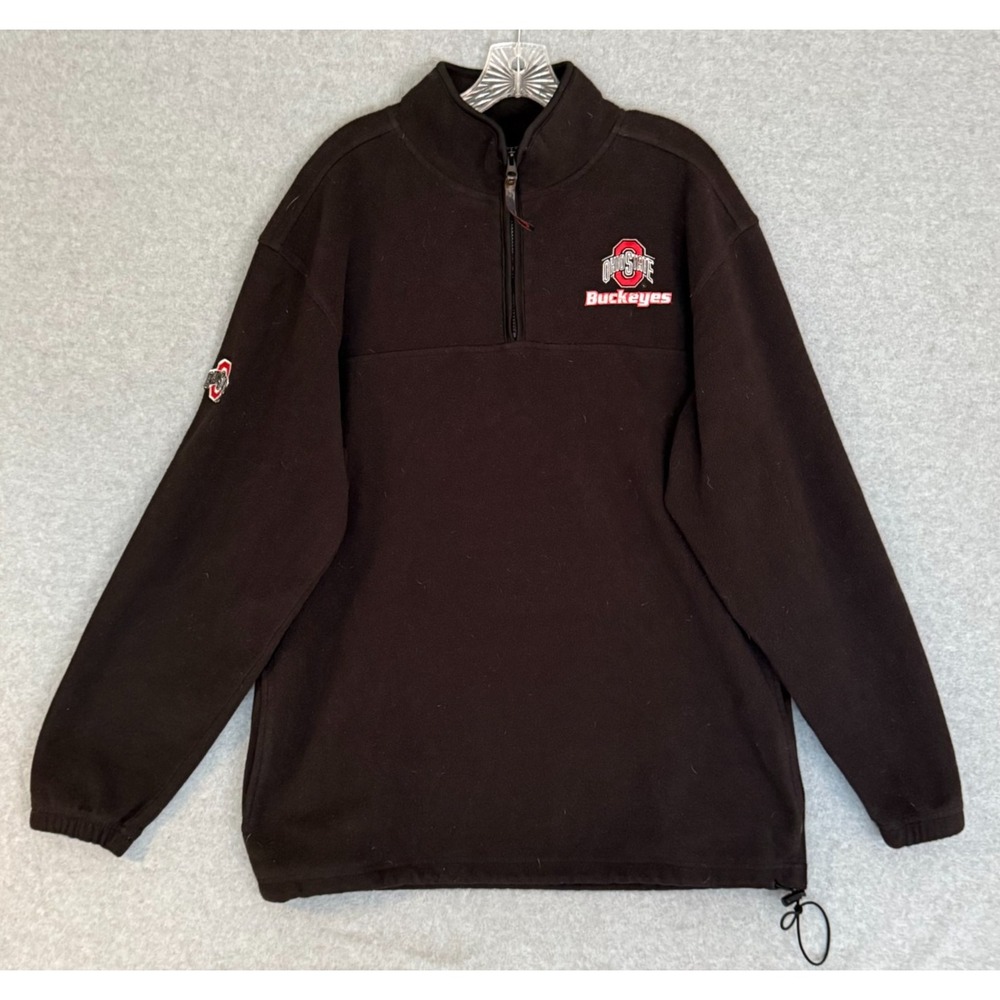 Pro Player Ohio State Buckeyes Fleece Sweater Pullover Mens Large Black Jacket
